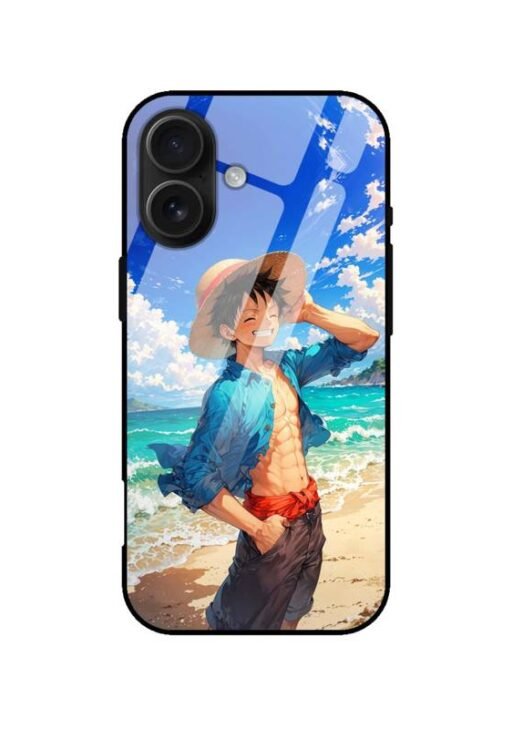 One Piece Luffy Beach Phone Case